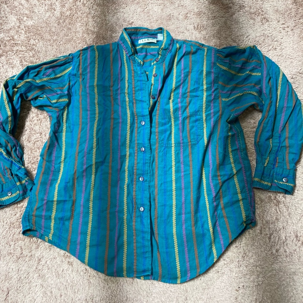 Vintage Ll Bean Button Down Blouse - image 4